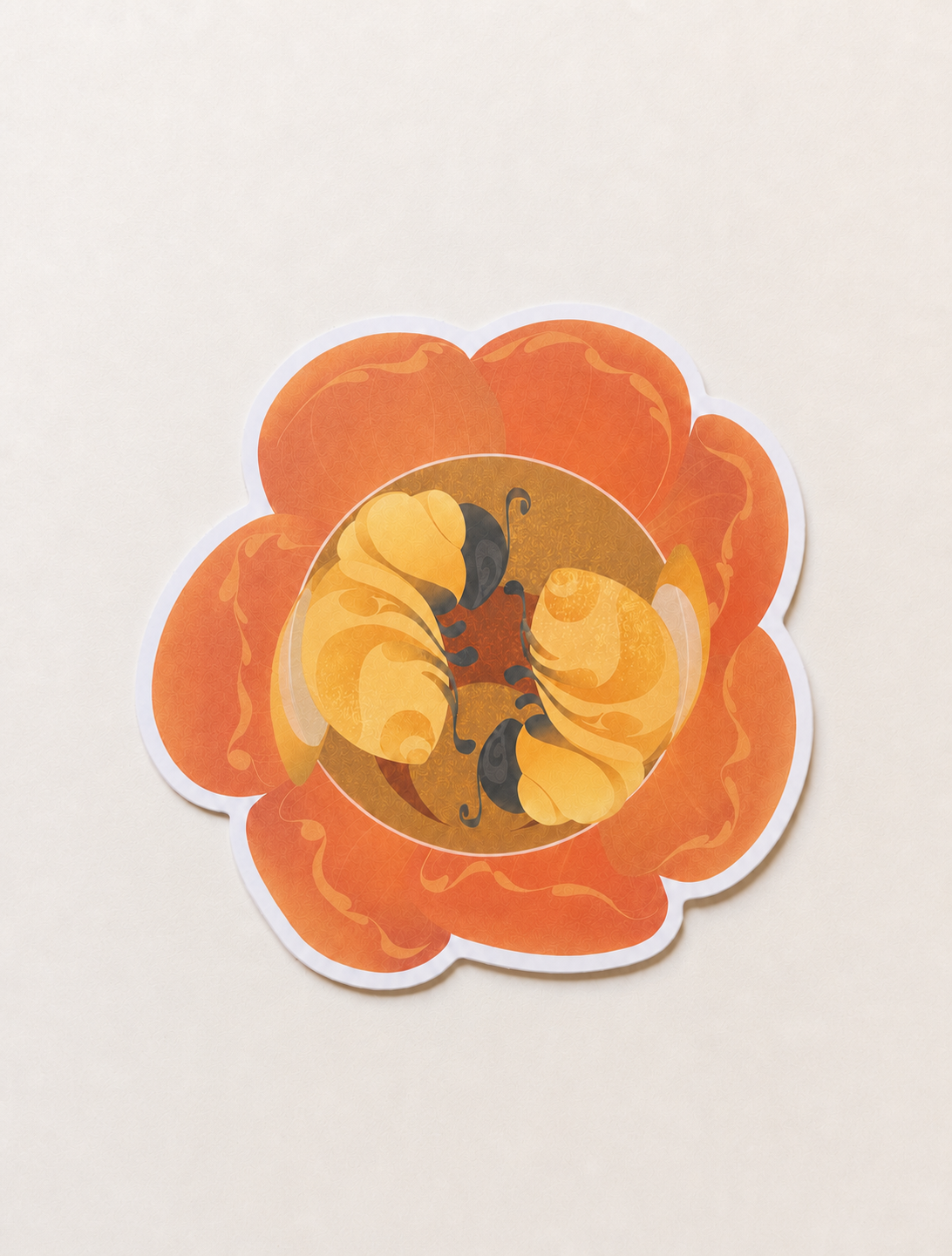 Sticker: Cradled By Blooms