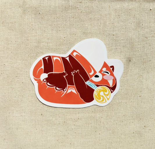 Sticker: Playful Red Panda