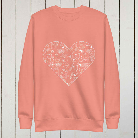Native Medical Service Heart - Unisex Premium Sweatshirt