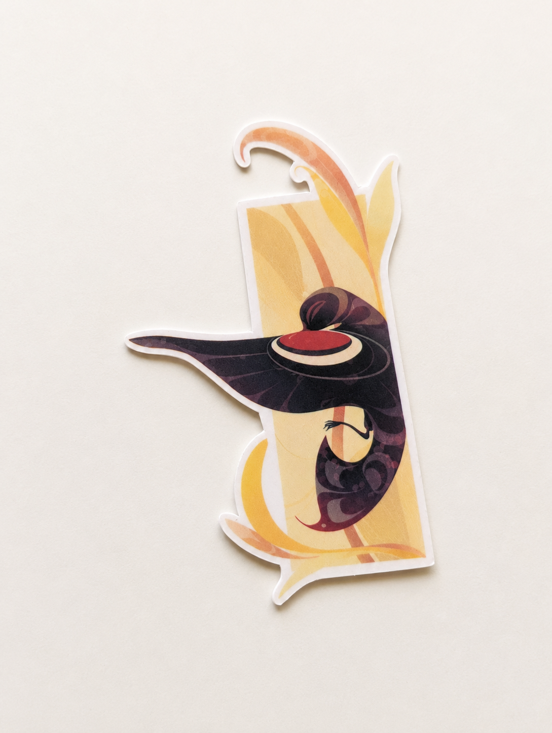 Sticker: Red-Winged Descent