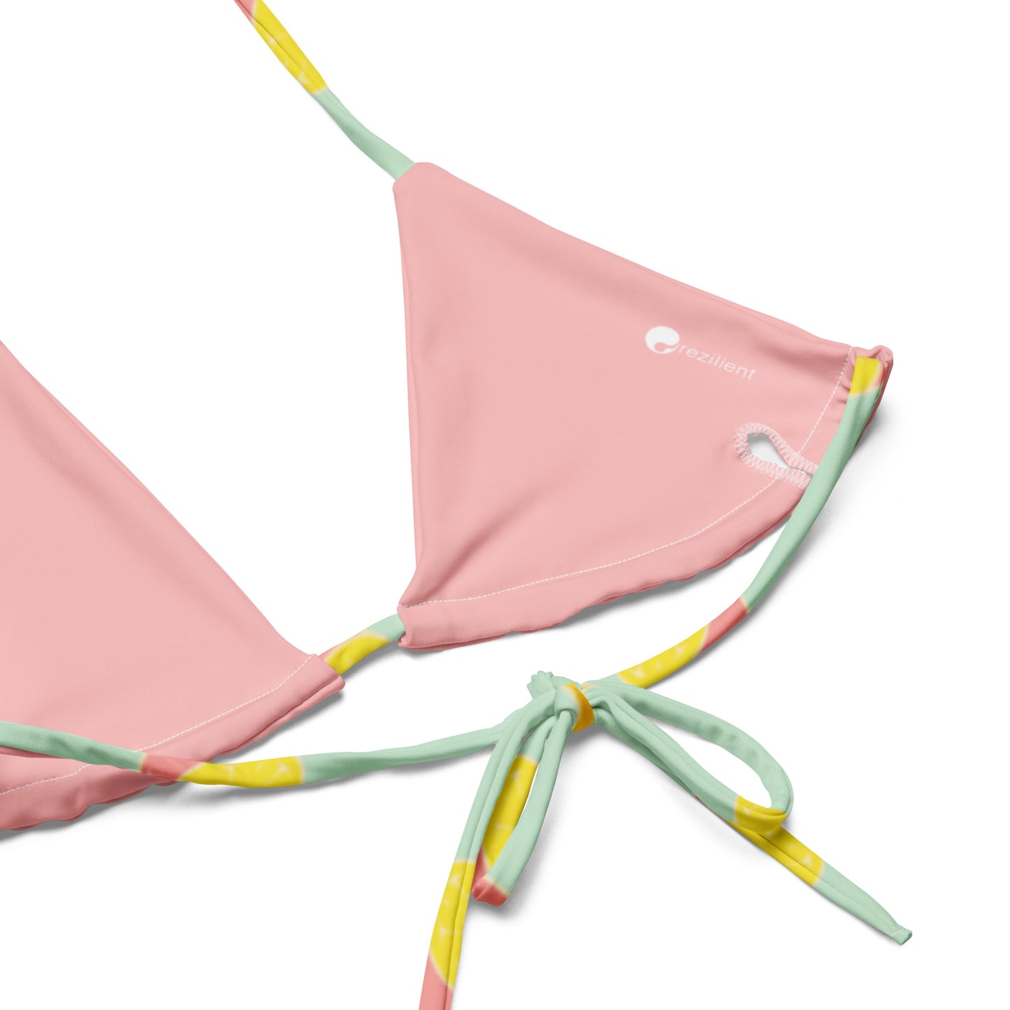 Pink Lemonade Print String Bikini