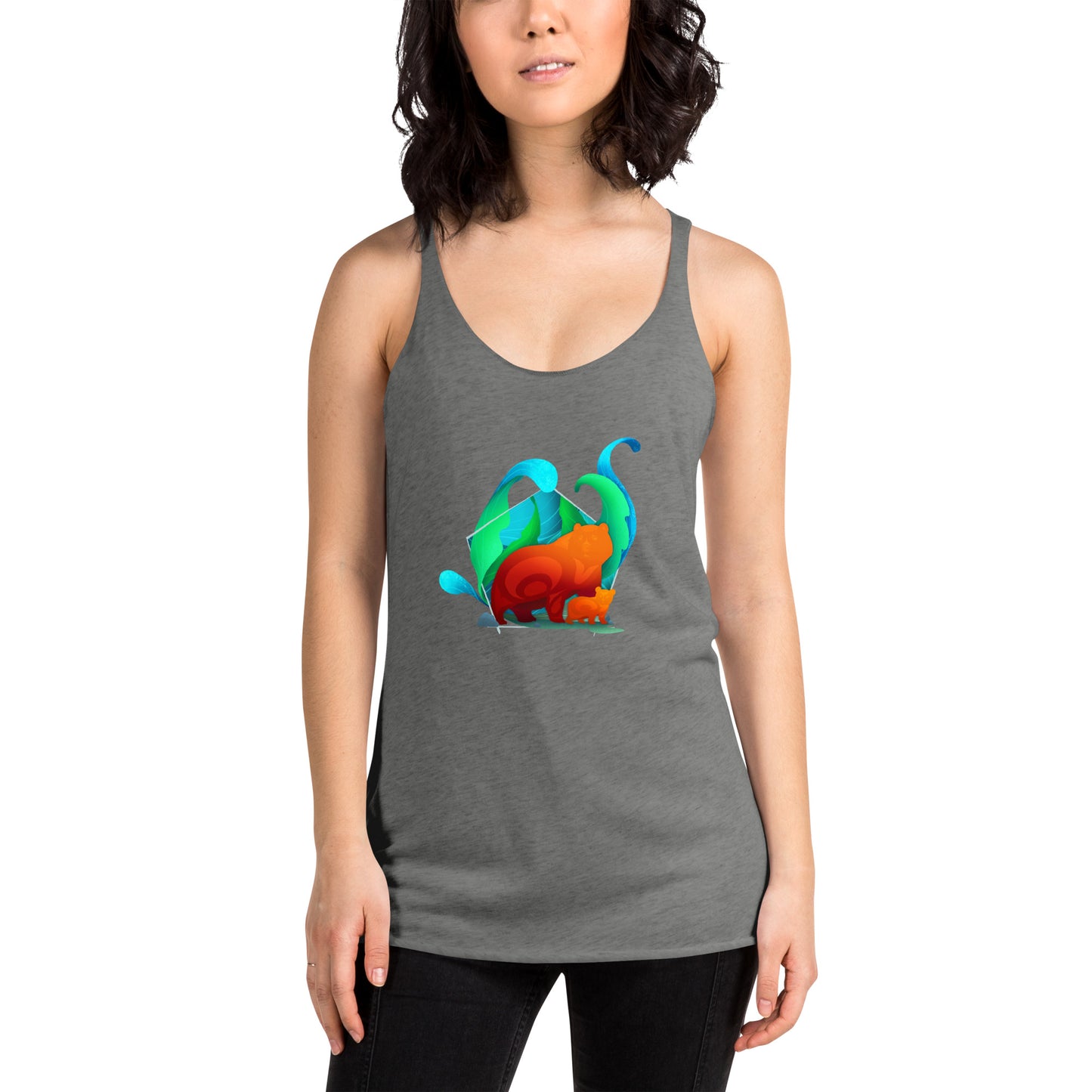 Women's Racerback Tank: Spirit of the Bear