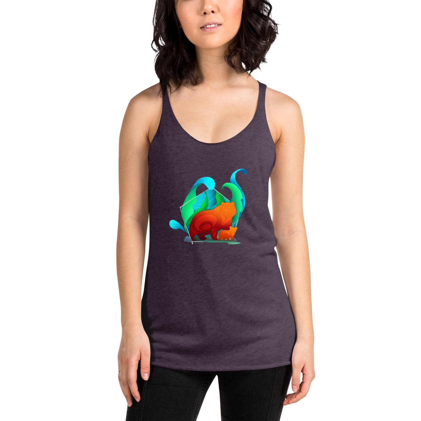 Women's Racerback Tank: Spirit of the Bear